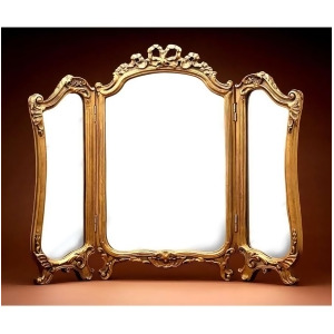 Hickory Manor Tri Fold Vanity Mirror/Gold Leaf 7327Gl - All