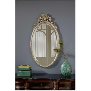 Hickory Manor Oval Flower Basket Mirror/Shimmer 5080Sh - All