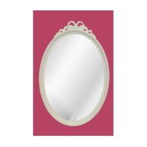 Hickory Manor Oval W/Bow Mirror/Bright White Kt5065bw - All