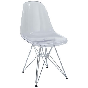 Modway Furniture Paris Dining Side Chair Clear Eei-220-clr - All