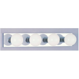 Volume Lighting 4-Light Chrome Bathroom Vanity Chrome V1024-3 - All