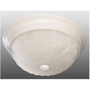 Volume Lighting Marti 2-Light White Flush Mount Ceiling Fixture White V7732-6 - All
