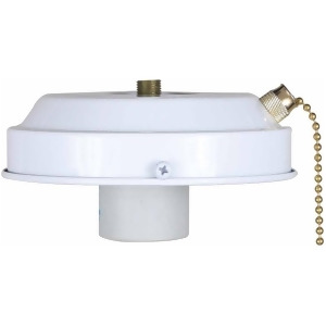 Volume Lighting 1-Light White Ceiling Fan Light Kit White V0907-6 - All