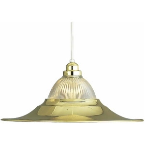 Volume Lighting Roth 1-Light Polished Brass Pendant Polished Brass V1810-2 - All