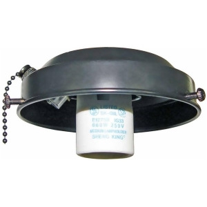 Volume Lighting 1-Light Black Ceiling Fan Light Kit Black V0907-5 - All
