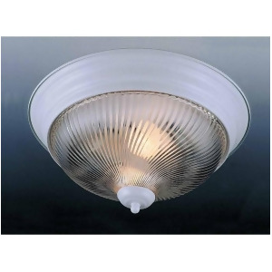 Volume Lighting 1-Light White Flush Mount Ceiling Fixture White V7710-6 - All
