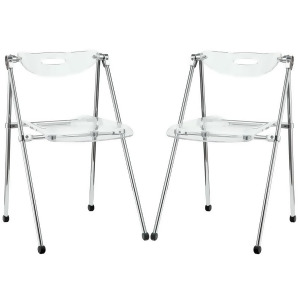 Modway Furniture Telescope 2 Piece Dining Chairs Clear Eei-923-clr - All
