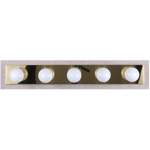 Volume Lighting 5-Light Polished Brass Bathroom Vanity Polished Brass V1025-2 - All