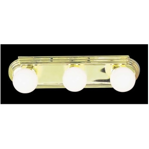 Volume Lighting 3-Light Polished Brass Bathroom Vanity Polished Brass V1123-2 - All
