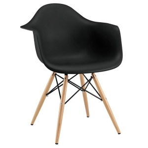 Modway Furniture Pyramid Dining Armchair Black Eei-182-blk - All