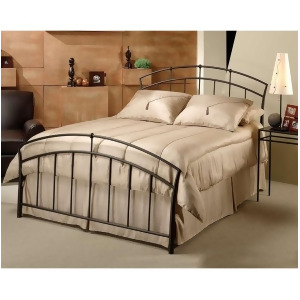 Hillsdale Furniture Vancouver Bed Set King w/Rails Antique Brown 1024Bkr - All