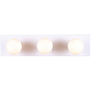 Volume Lighting 3-Light White Bathroom Vanity White V1023-6 - All