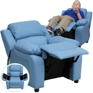 Flash Furniture Blue Kids Recliner Blue Bt-7985-kid-ltblue-gg - All