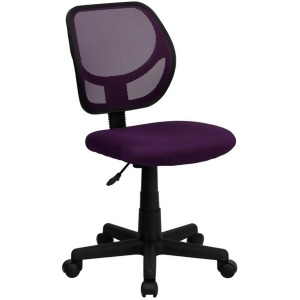 Flash Furniture Purple Mesh Chair Purple Wa-3074-pur-gg - All