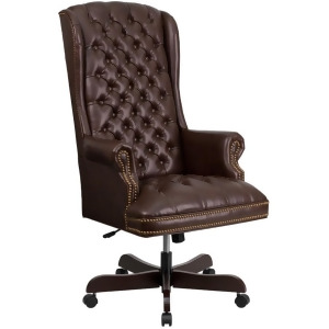 Flash Furniture Bonded Leather Office Chair Brown Ci-360-brn-gg - All