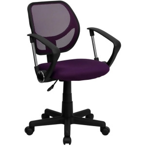 Flash Furniture Purple Mesh Chair Purple Wa-3074-pur-a-gg - All