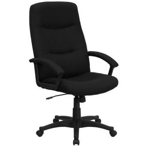 Flash Furniture Black Fabric Office Chair Black Bt-134a-bk-gg - All