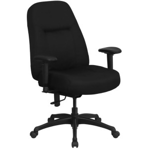 Flash Furniture Big And Tall Office Chair Black Wl-726mg-bk-a-gg - All