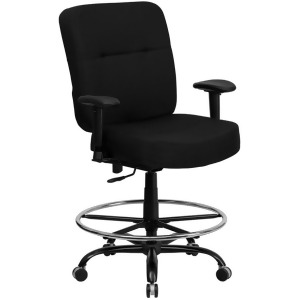 Flash Furniture Big And Tall Office Chair Black Wl-735syg-bk-ad-gg - All