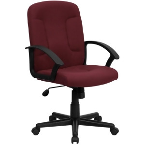 Flash Furniture Burgundy Fabric Office Chair Burgundy Go-st-6-by-gg - All