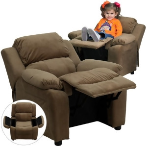 Flash Furniture Brown Kids Recliner Brown Bt-7985-kid-mic-brn-gg - All