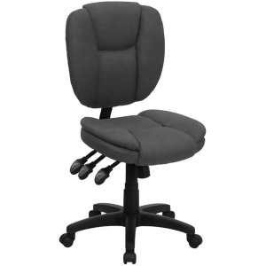 Flash Furniture Gray Fabric Office Chair Gray Go-930f-gy-gg - All