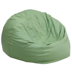 Flash Furniture Green Fabric Kids Bean Bag Green Dg-bean-large-solid-grn-gg - All