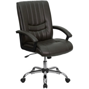 Flash Furniture Bonded Leather Office Chair Brown Bt-9076-brn-gg - All