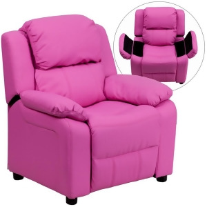 Flash Furniture Pink Kids Recliner Pink Bt-7985-kid-hot-pink-gg - All