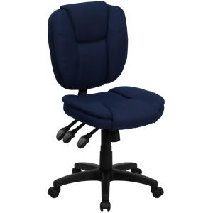 Flash Furniture Blue Fabric Office Chair Blue Go-930f-nvy-gg - All