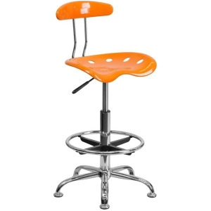 Flash Furniture Orange Drafting Stool Orange Lf-215-orangeyellow-gg - All
