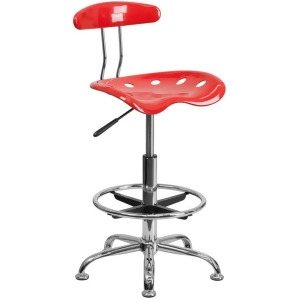 Flash Furniture Red Drafting Stool Red Lf-215-cherrytomato-gg - All