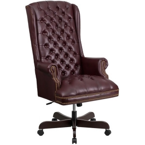 Flash Furniture Bonded Leather Office Chair Burgundy Ci-360-by-gg - All