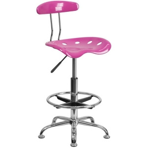 Flash Furniture Red Drafting Stool Pink Lf-215-candyheart-gg - All