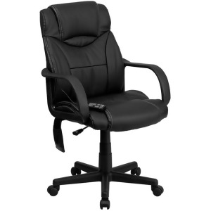 Flash Furniture Bonded Leather Office Chair Black Bt-2690p-gg - All