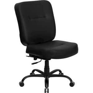 Flash Furniture Big And Tall Office Chair Black Wl-735syg-bk-lea-gg - All