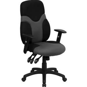 Flash Furniture Black Gray Mesh Chair Black Gray Bt-6001-gybk-gg - All