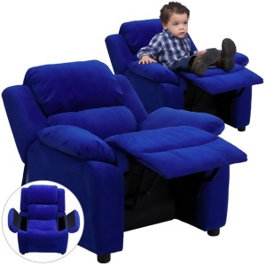 Flash Furniture Blue Kids Recliner Blue Bt-7985-kid-mic-blue-gg - All