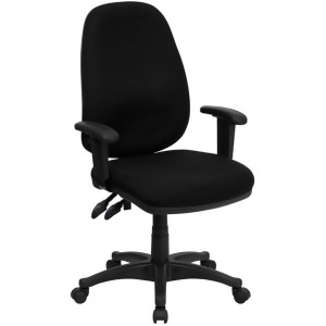 Flash Furniture Black Fabric Office Chair Black Bt-661-bk-gg - All