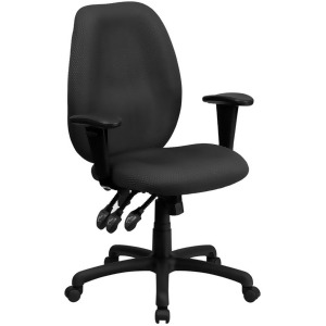 Flash Furniture Gray Fabric Office Chair Gray Bt-6191h-gy-gg - All