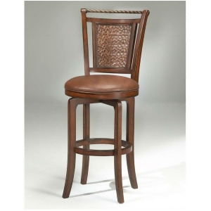 Hillsdale Norwood Swivel Counter Stool Brown Cherry/Copper 4935-827S - All