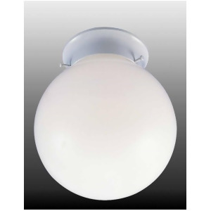 Volume Lighting 1-Light White Flush Mount Ceiling Fixture White V7408-6 - All
