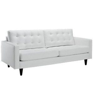 Modway Furniture Empress Leather Sofa White Eei-1010-whi - All