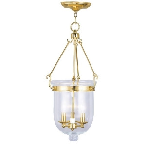 Livex Lighting Jefferson Chain Hang in Polished Brass 5064-02 - All