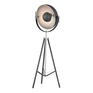 Dimond Lighting Backstage Floor Lamp in Matt Black with Polished Nickel D2464 - All