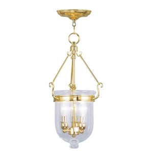 Livex Lighting Jefferson Chain Hang in Polished Brass 5083-02 - All