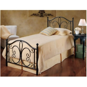 Hillsdale Furniture Milwaukee Bed Set Twin w/Rails Antique Brown 1014Btwr - All