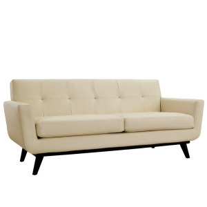 Modway Furniture Engage Bonded Leather Loveseat Beige Eei-1337-bei - All
