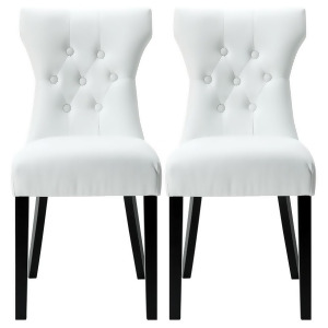 Modway Furniture Silhouette Dining Chairs Set of 2 White Eei-911-whi - All