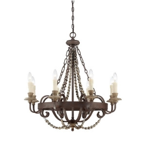 Savoy House Mallory 8 Light Chandelier Fossil Stone 1-7401-8-39 - All